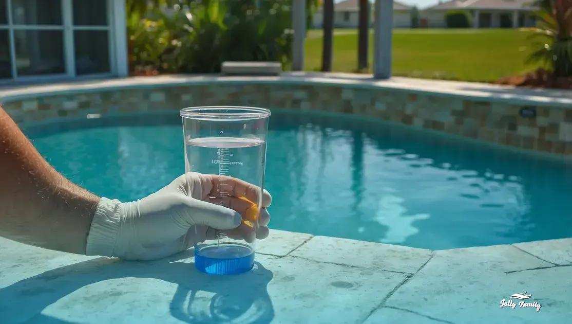 how Jolly Family tests and adjusts pool chemistry in Kissimmee