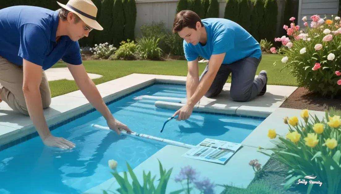 Preventive routine: balancing chemicals, circulation and seasonal checks Preventive routine: balancing chemicals, circulation and seasonal checks