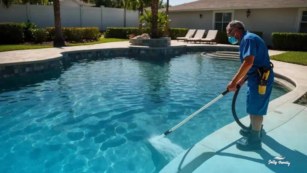 professional pool cleaning service Kissimmee FL: Jolly Family keeps pools clear