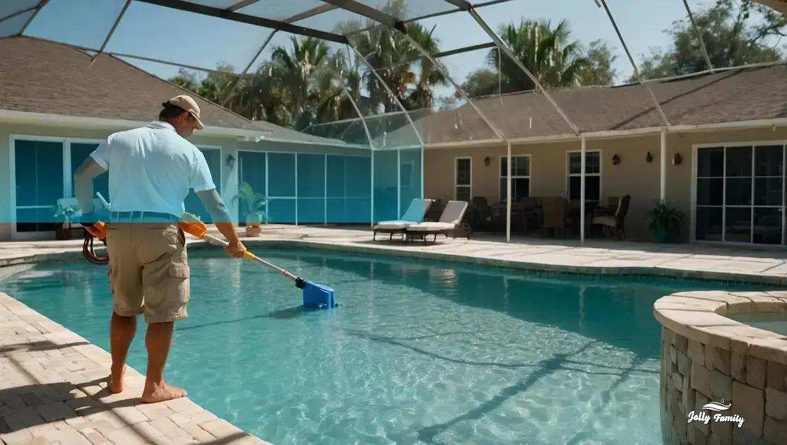 What a full professional pool clean includes