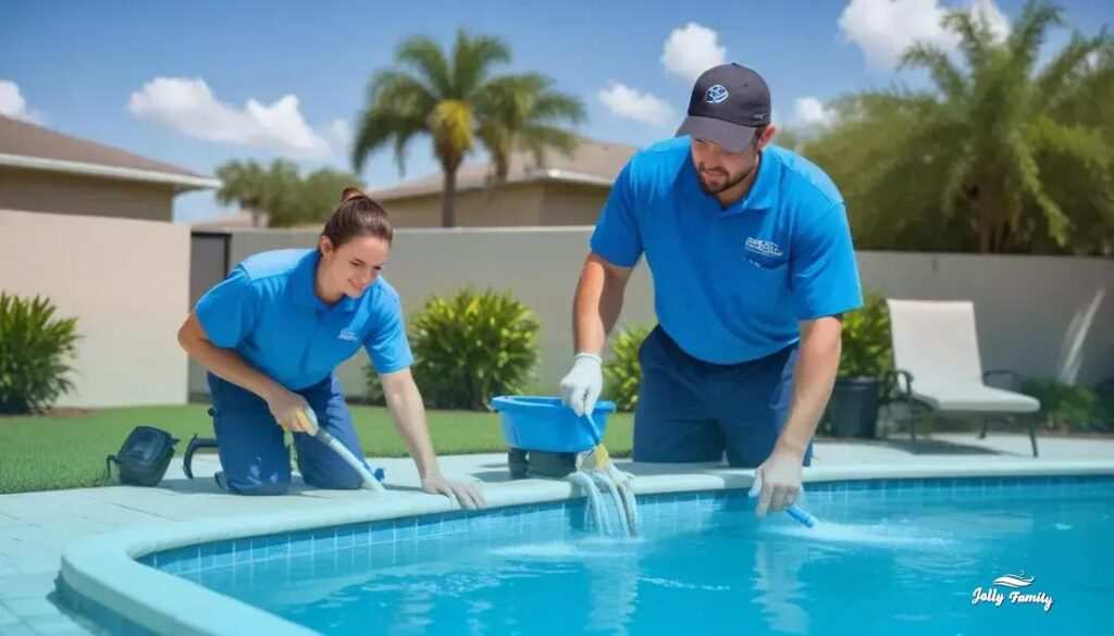 benefits of professional pool cleaning service: clear water year-round